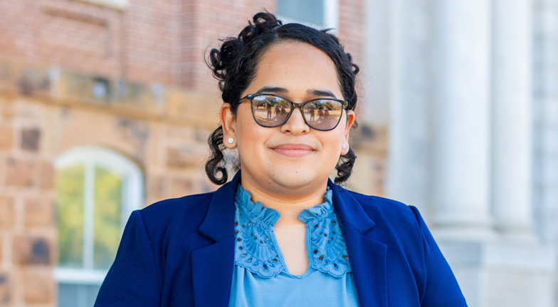 Environmental Dynamics student Jessie Abrego Bonilla
